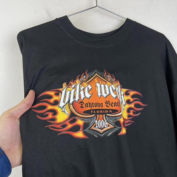 Daytona Beach Bike Week 2006 T-Shirt - Vintage Black - Picture 5 of 7